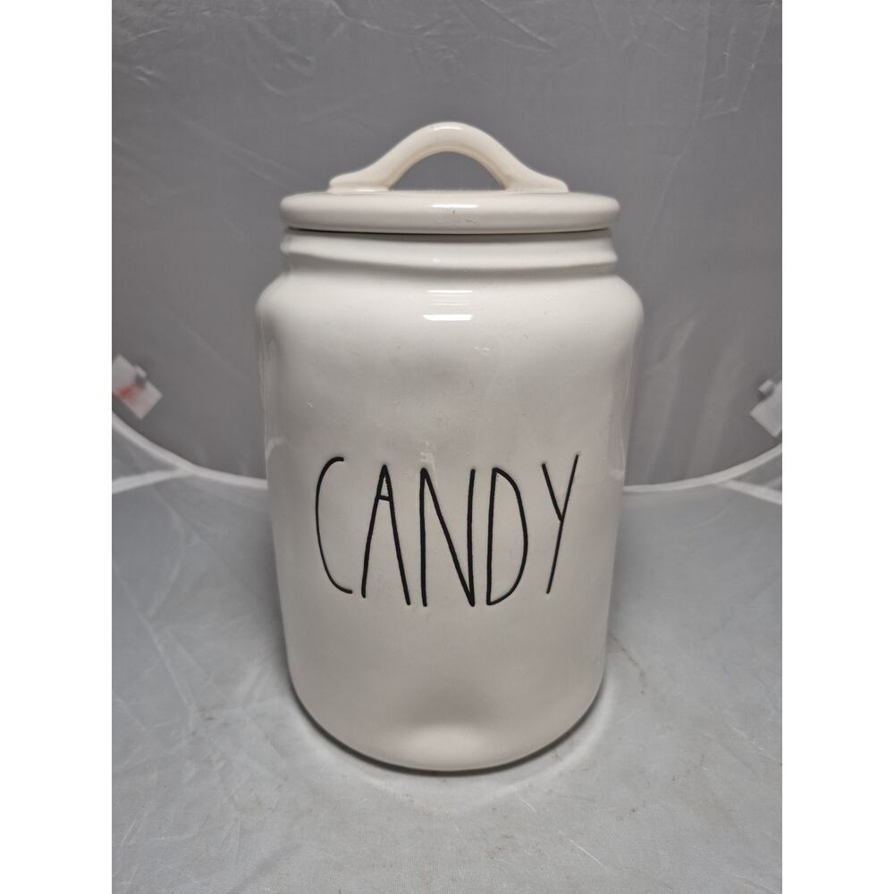 💥 Rae Dunn "CANDY" Canister & Lid Artisan Collection Jar Modern Farmhouse #213